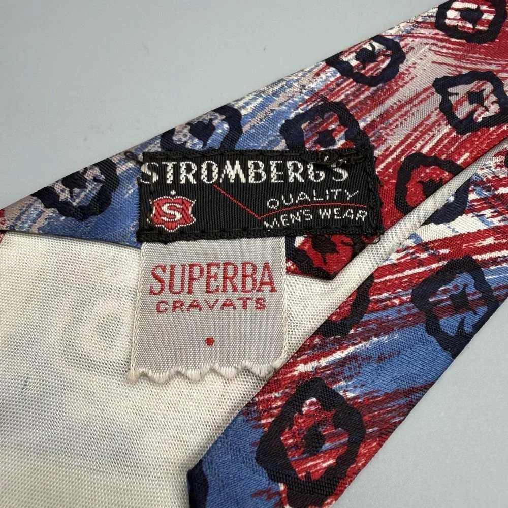 Vintage 40s 50s Superba Cravats Swing Tie 53.5